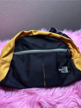The North Face Mustard Yellow Black Lumbar Waist Pack Hip Bag Gorpcore Travel